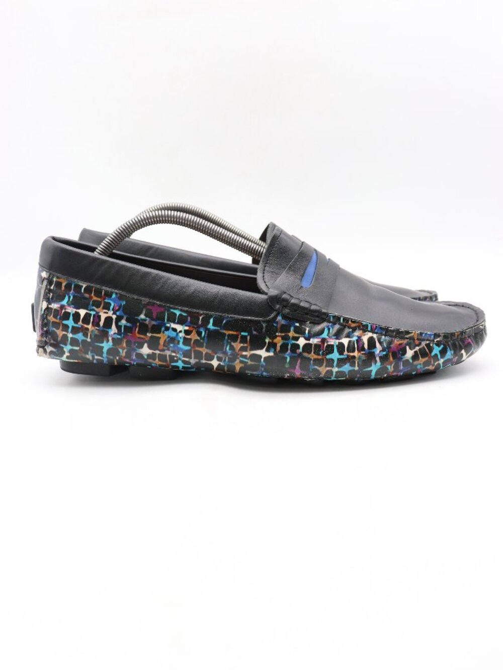 Robert Graham Loafers Men's Size 12 Black Paisley Driving Slip On Loafers Shoes